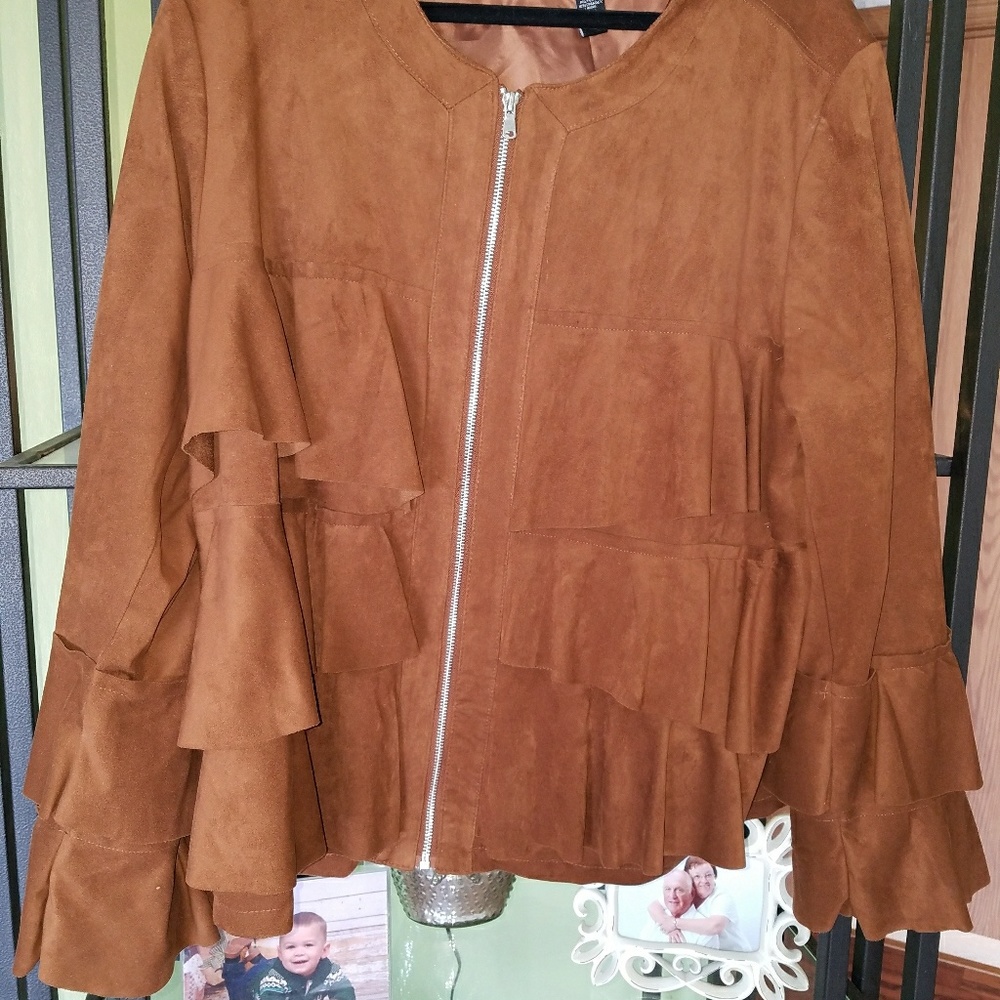 Inc gorgeous faux suede jacket